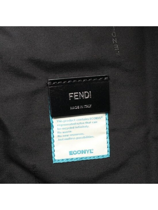 Fendi Backpack Zucca Black Brown Yellow Nylon Leather main image 4